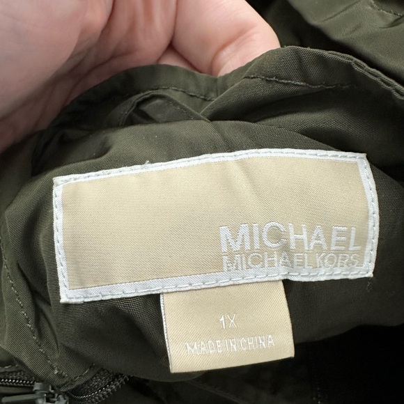 MICHAEL Michael Kors Hooded Cinch-Waist Anorak Jacket Size 1X - Picture 4 of 6